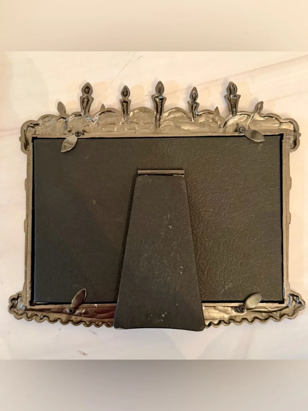 Heavy Silver Birthday / Celebration Cake Raised Detail 4x6 Picture Frame